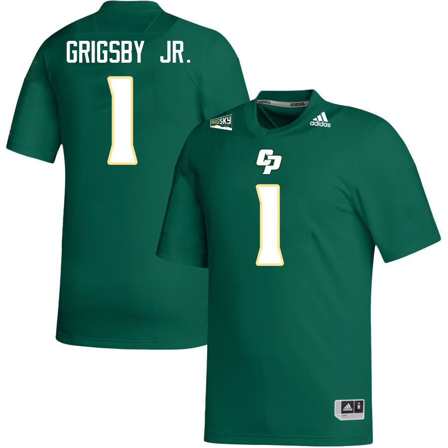 Cal Poly Mustangs #1 Anthony Grigsby Jr. College Football Jerseys,Uniforms Stitched-Green